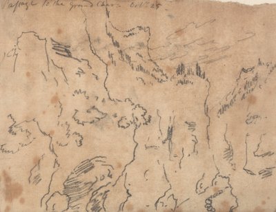 Passagem para o Grand Chartreuse, 25 de outubro de John Robert Cozens